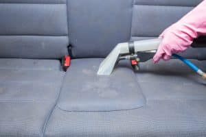 cleaning dirty back seat