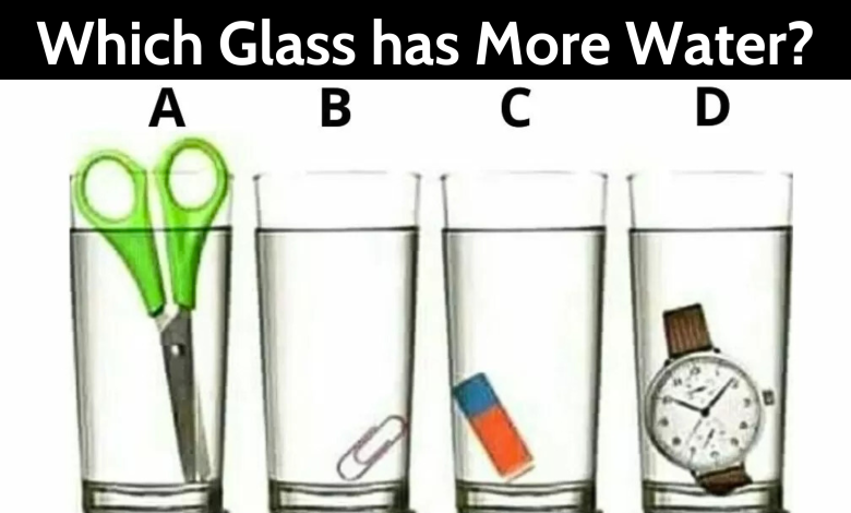 Which Glass has More Water