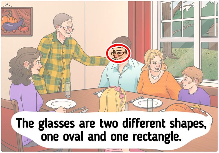 There is An Unusual Detail in This Familys Dining Room Picture That Only Sharp Eyes Will IdentifyAA