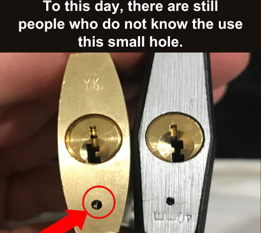 What is The Little Hole At The Bottom of a Padlock For?