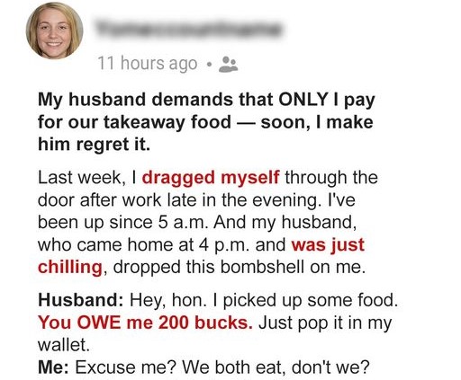 2My Husband Demands I Pay 200 for Our Takeaway Food Copy