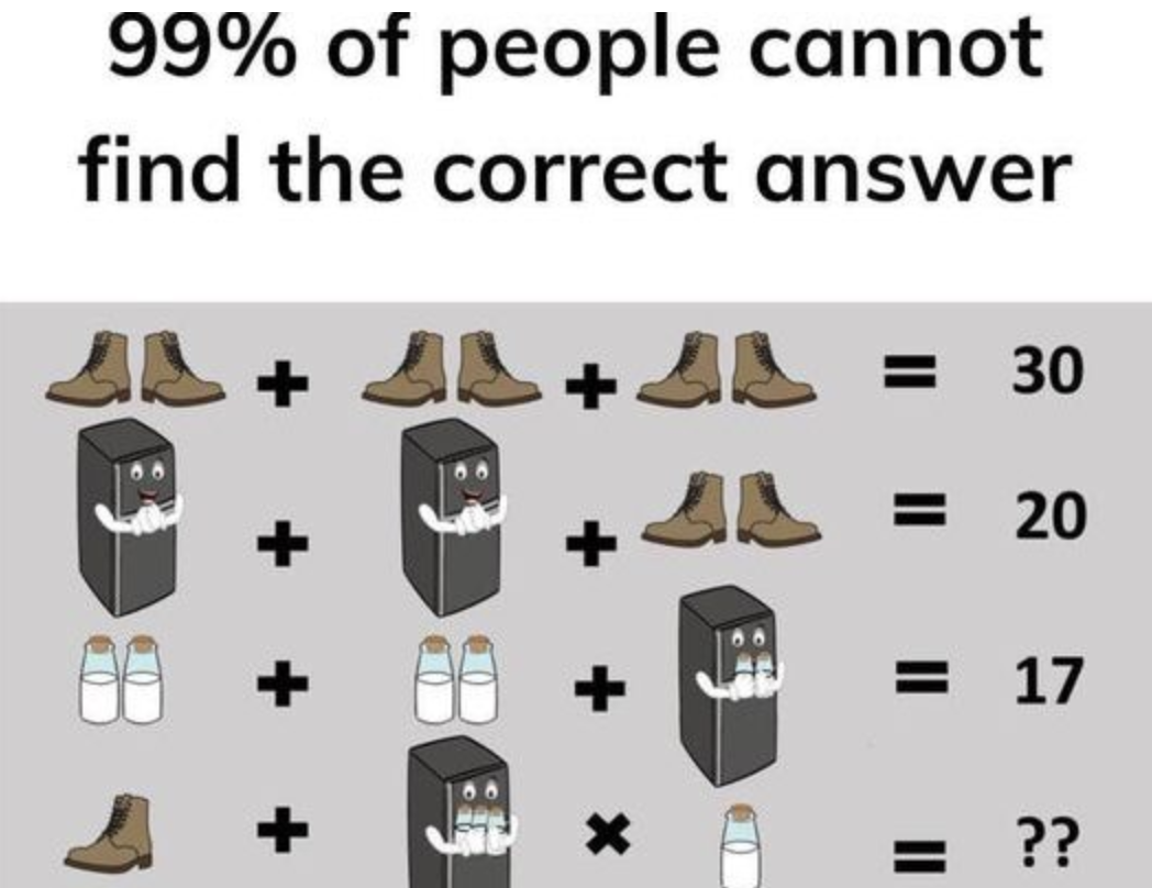 99 Of People Cannot Find The Correct Answer. Can You