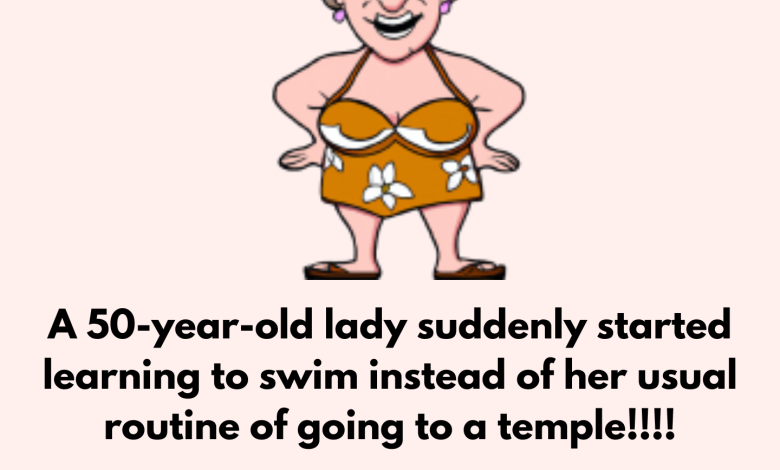 A 50 year old lady suddenly started learning to swim2 e1725087370436