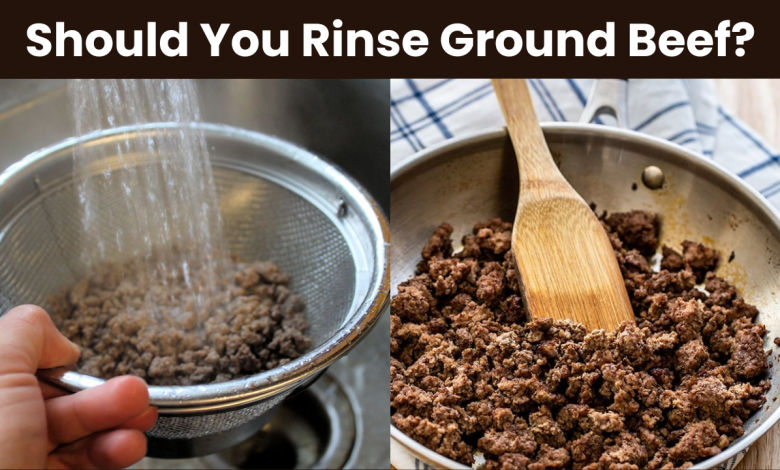 Should You Rinse Ground Beef