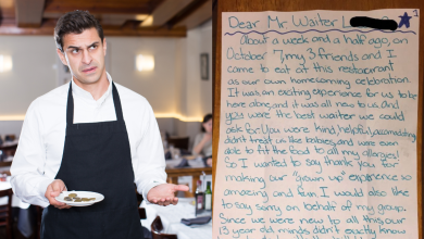 Waiter Frustrated With $3.28 Tip. Eyes Go Wide Receiving Unexpected Letter Days Later