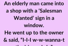 An Elderly Man Came Into A Shop