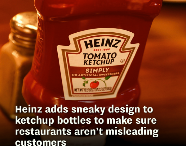 Heinz Adds Sneaky Design To Ketchup Bottles To Make Sure Restaurants Arent Misleading Customers1