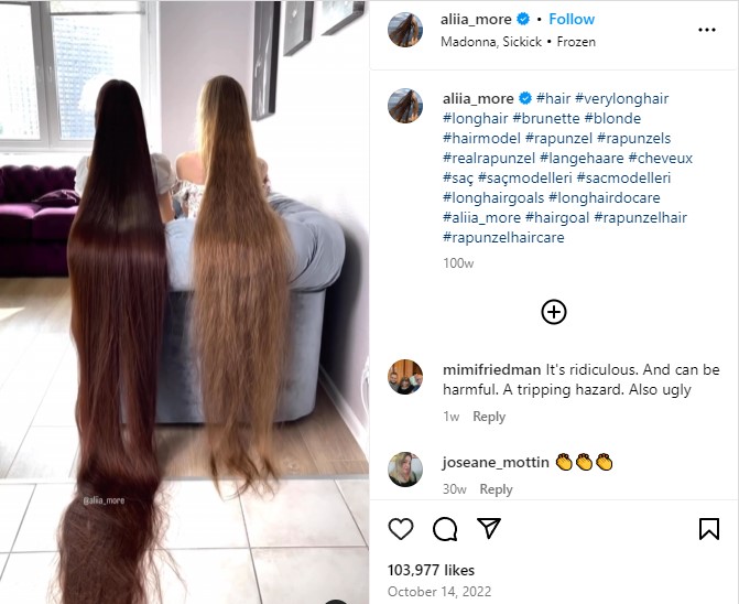 With 90 Inches Of Flowing Brown Locks This Real Life Rapunzel Has Hair Brushing The Ground Behind Her