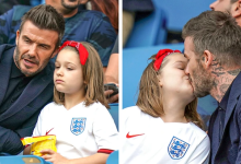 David Beckhams Lip Kiss With Daughter Sparks Discussion Heres Why He Does It