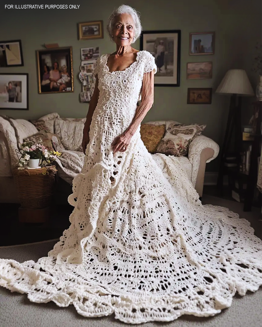 My Husband Crocheted Me A Wedding Dress