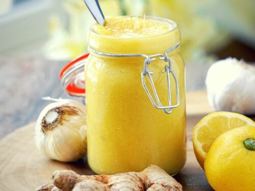 immunity boosting recipe with ginger lemon garlic honey 500x375 1