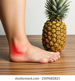 swollen foot red pain area 260nw 2509682821