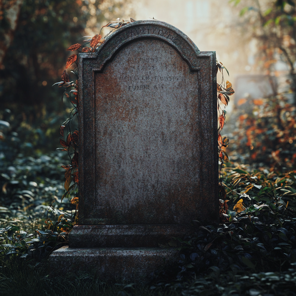 A tombstone | Source: Midjourney