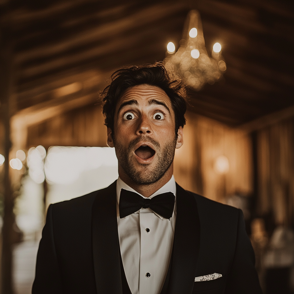 A shocked groom | Source: Midjourney