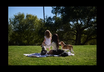 Meghan Markle and Lilibet hanging out with Guy and their other pets | Source: Instagram/meghan