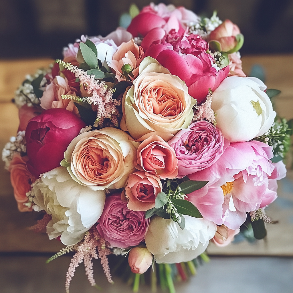 A beautiful wedding bouquet | Source: Midjourney