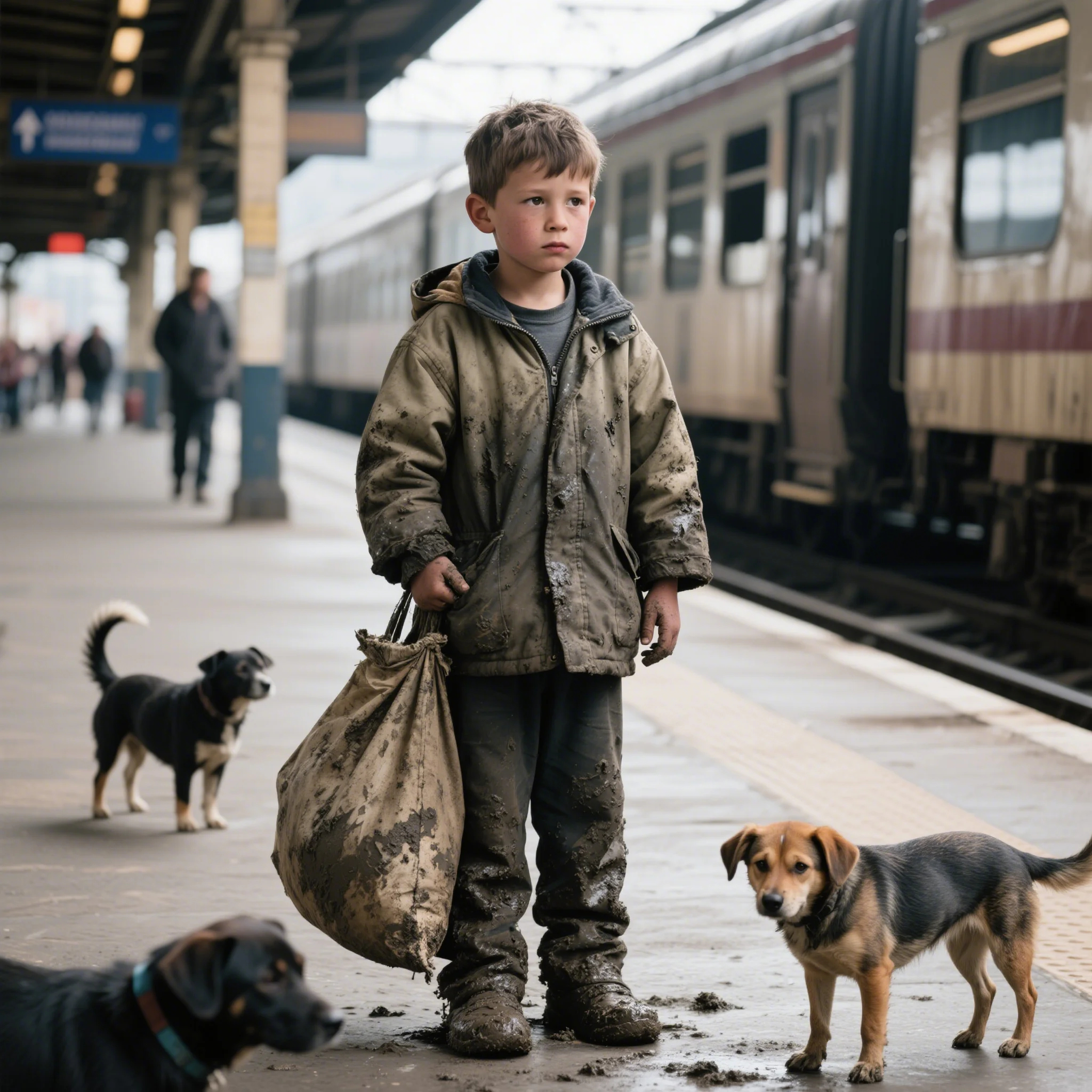 "I want to eat too… Can I have a slice?" — the miserable boy addressed Alena 3 00