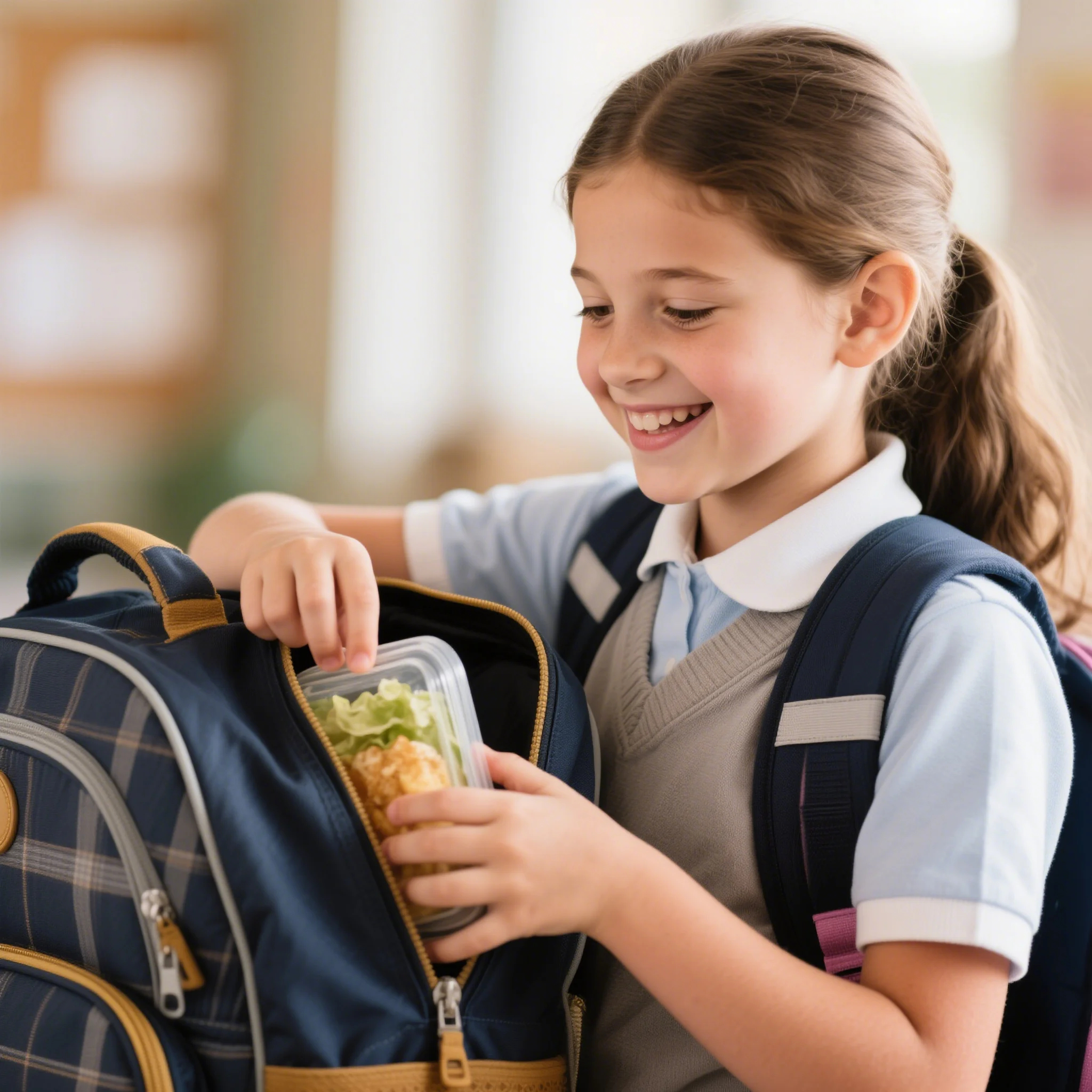 Her classmates teased her about hiding her lunch but her bag was keeping a very different secret 6 087 1