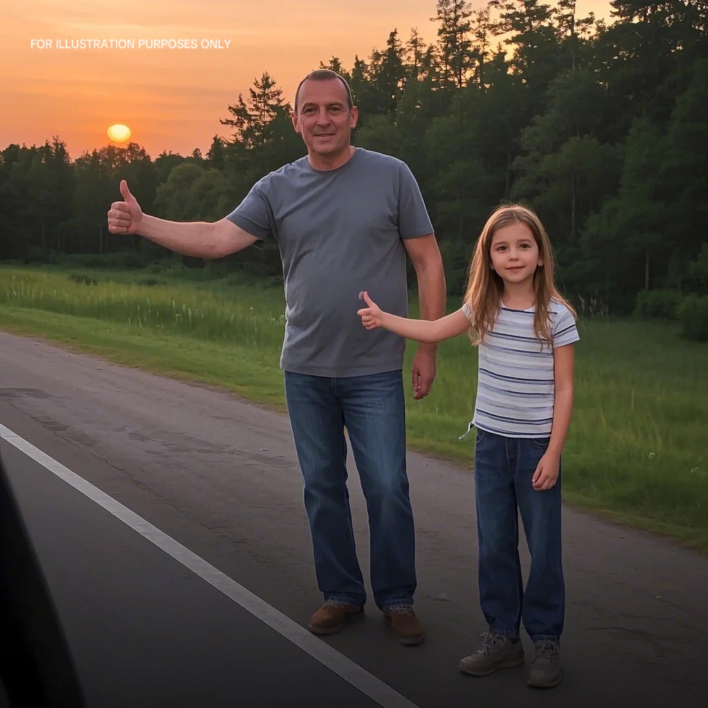 My Dad Left Me When I Was 13 — Ten Years Later, I Saw Him on the Side of the Road Hitchhiking with a Little Girl 3 0990