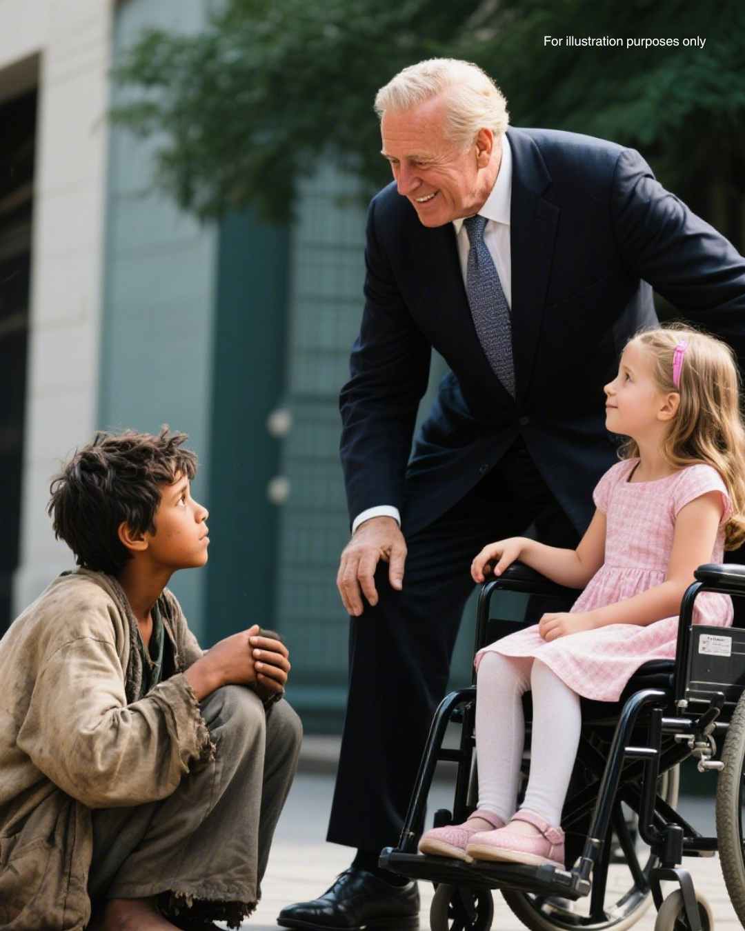 “Sir, I Can Make Your Daughter Walk Again” – Said the Beggar Boy! The Millionaire Turned and FROZE 1 For illustration purposes only