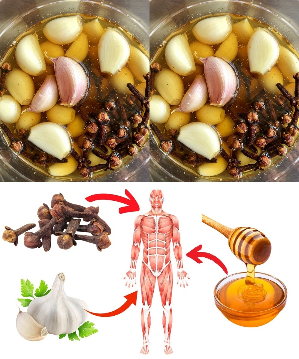 Mix cloves, garlic, honey and you will thank me 1 Mix cloves 1