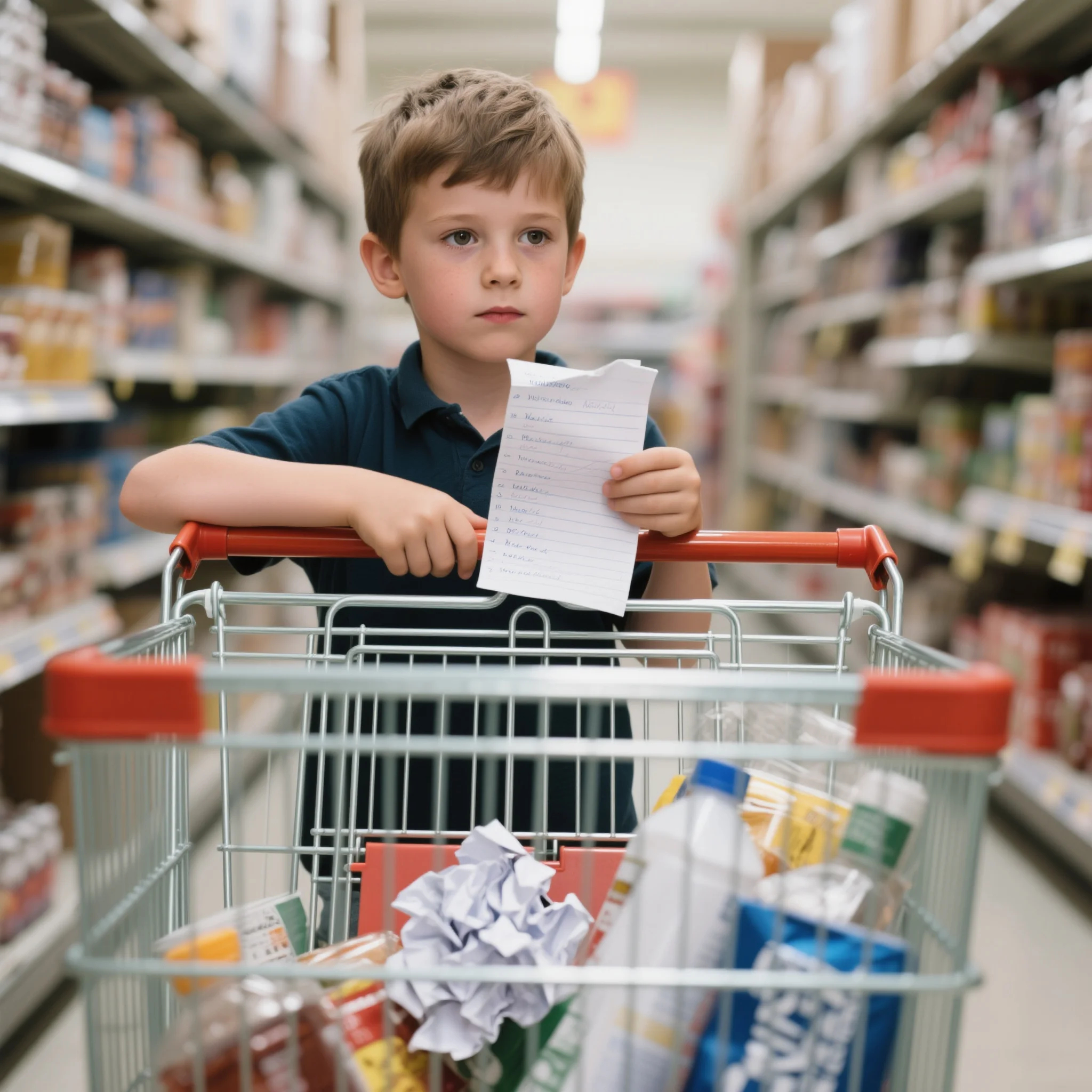 The Little Boy With The Huge Shopping Cart Wouldn't Stop 2 The Little Boy With The Huge Shopping Cart Wouldn Lop 1