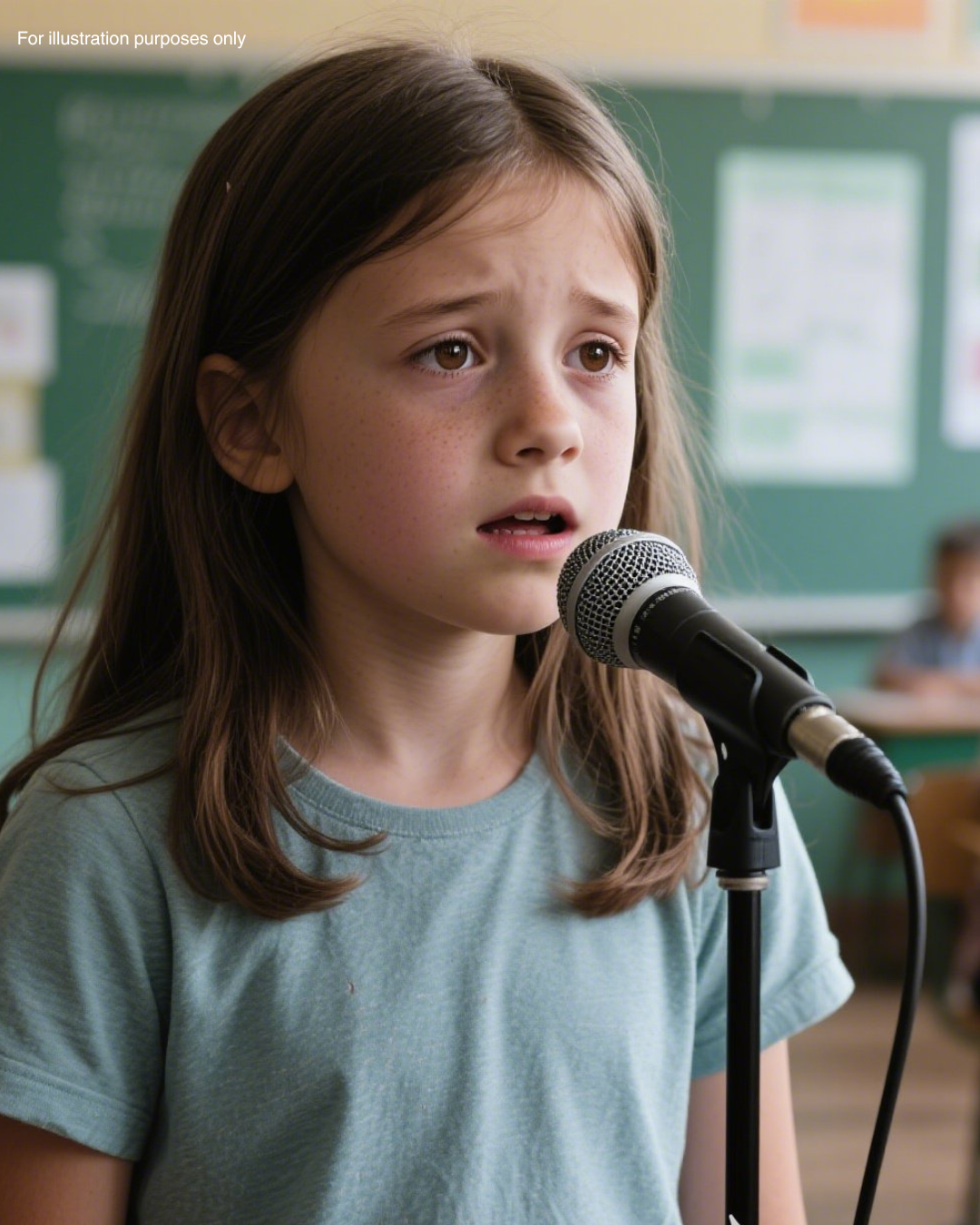 A Poor Girl Was Asked to Sing at School as a Joke… But Her Voice Left the Room Speechless! 1 For illustration purposes only