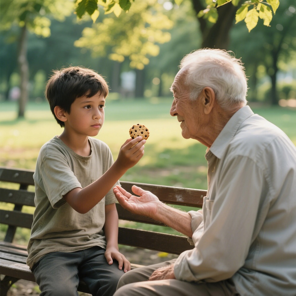 An orphan fed a hungry old man in the park, and the next day, a luxury car arrived at the shelter 2 rrtyy