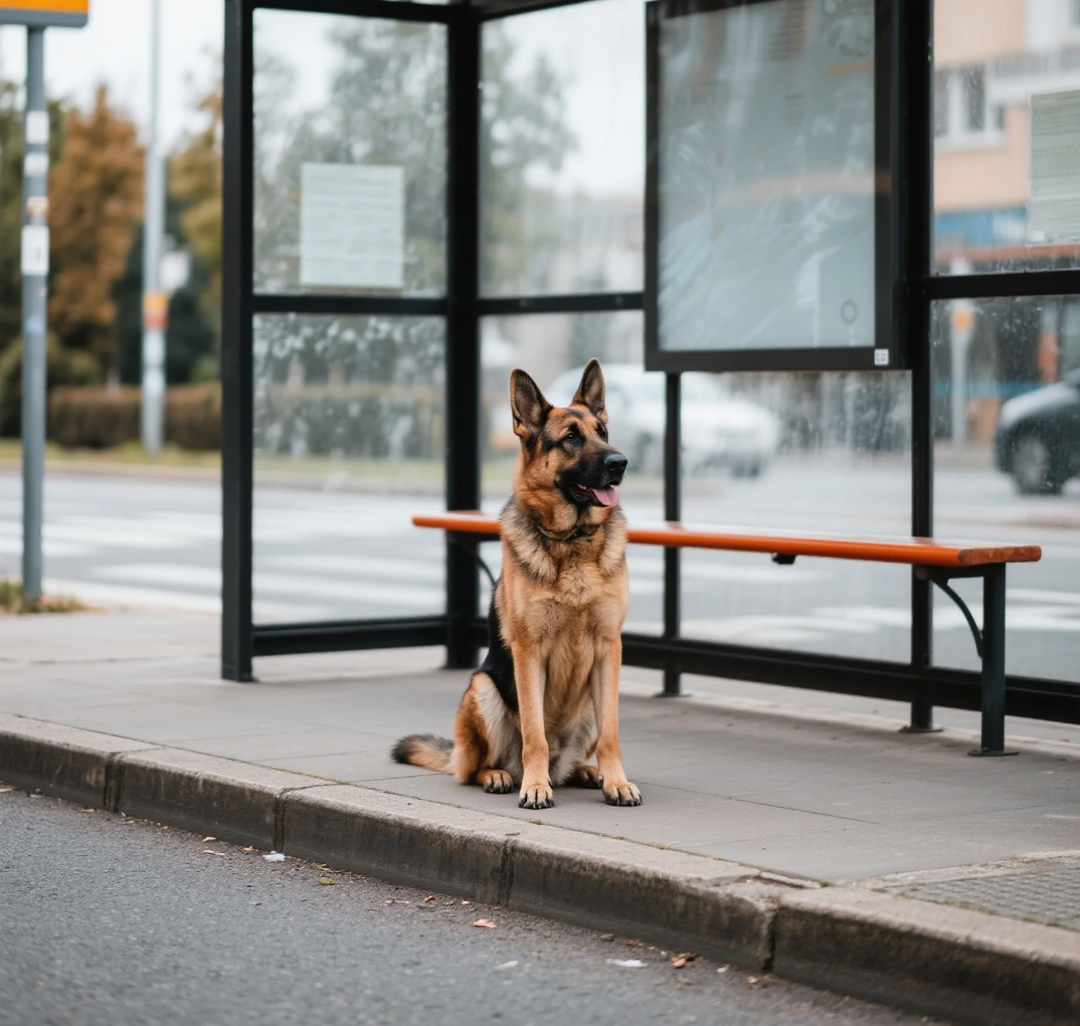 The Dog Who Waited at the Bus Stop for a Month – and Then a Miracle Happened 3 the dog 3 e1747445078730