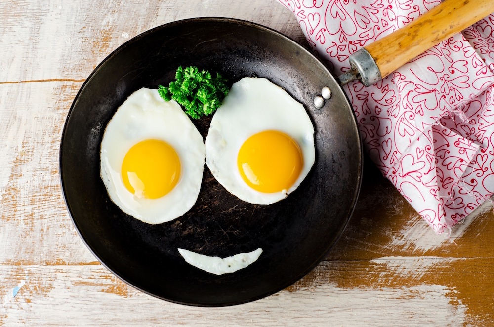 these eggs are happy because the