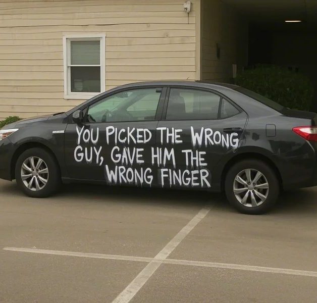 I Thought I Knew My Fiancé Until I Saw 'You Picked the Wrong Guy, Gave Him the Wrong Finger' on His Car One Morning 3 345 e1748803438969